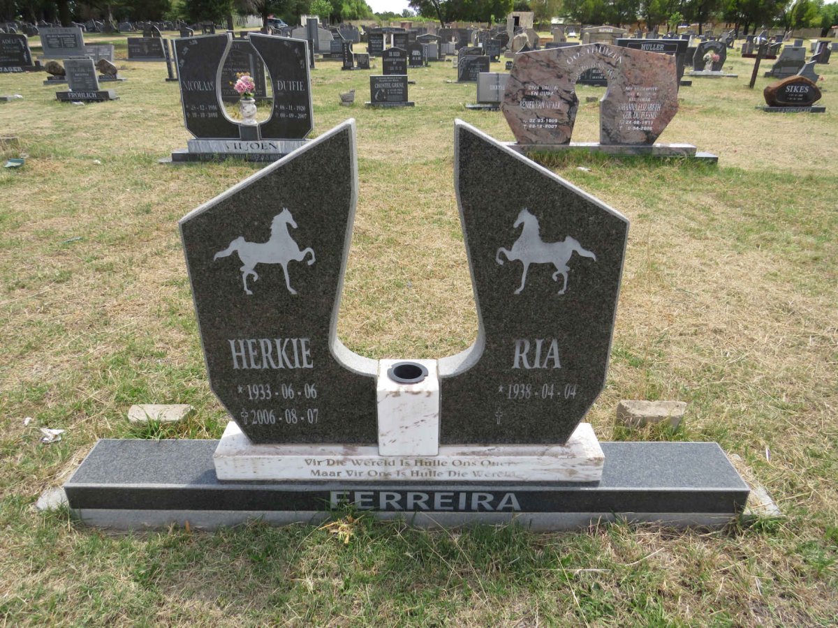 FERREIRA Herkie 1933-2006 & Ria 1938-