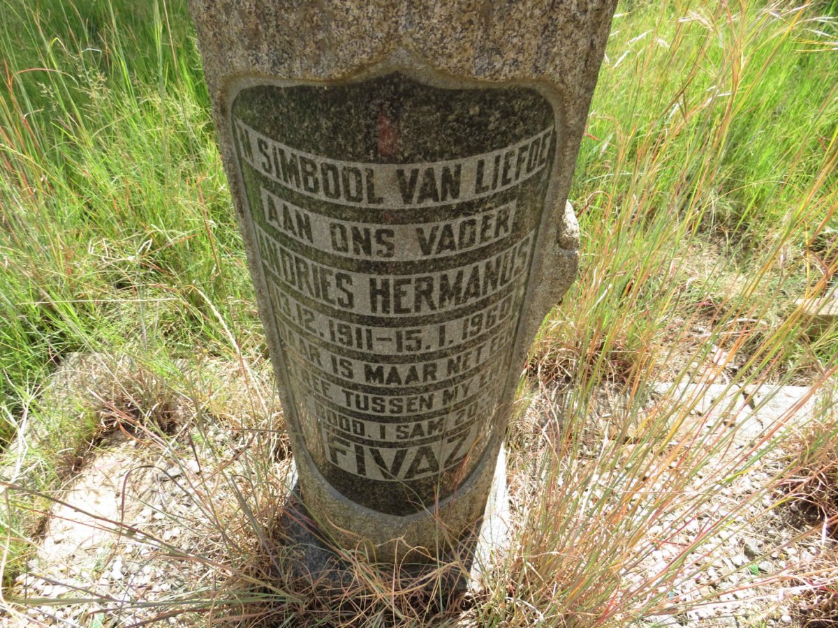 FIVAZ Andries Hermanus 1911-1960