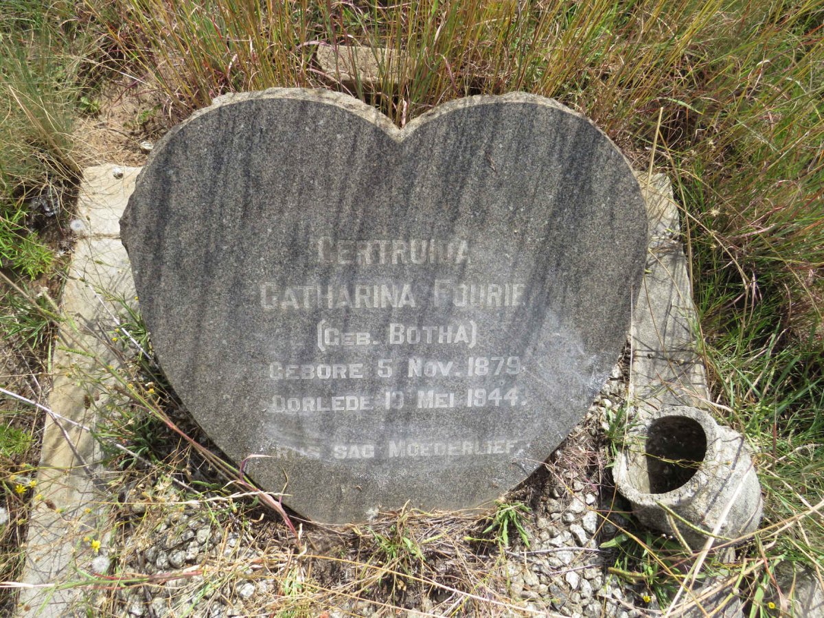 FOURIE Gertruida Catharina nee BOTHA 1879-1944