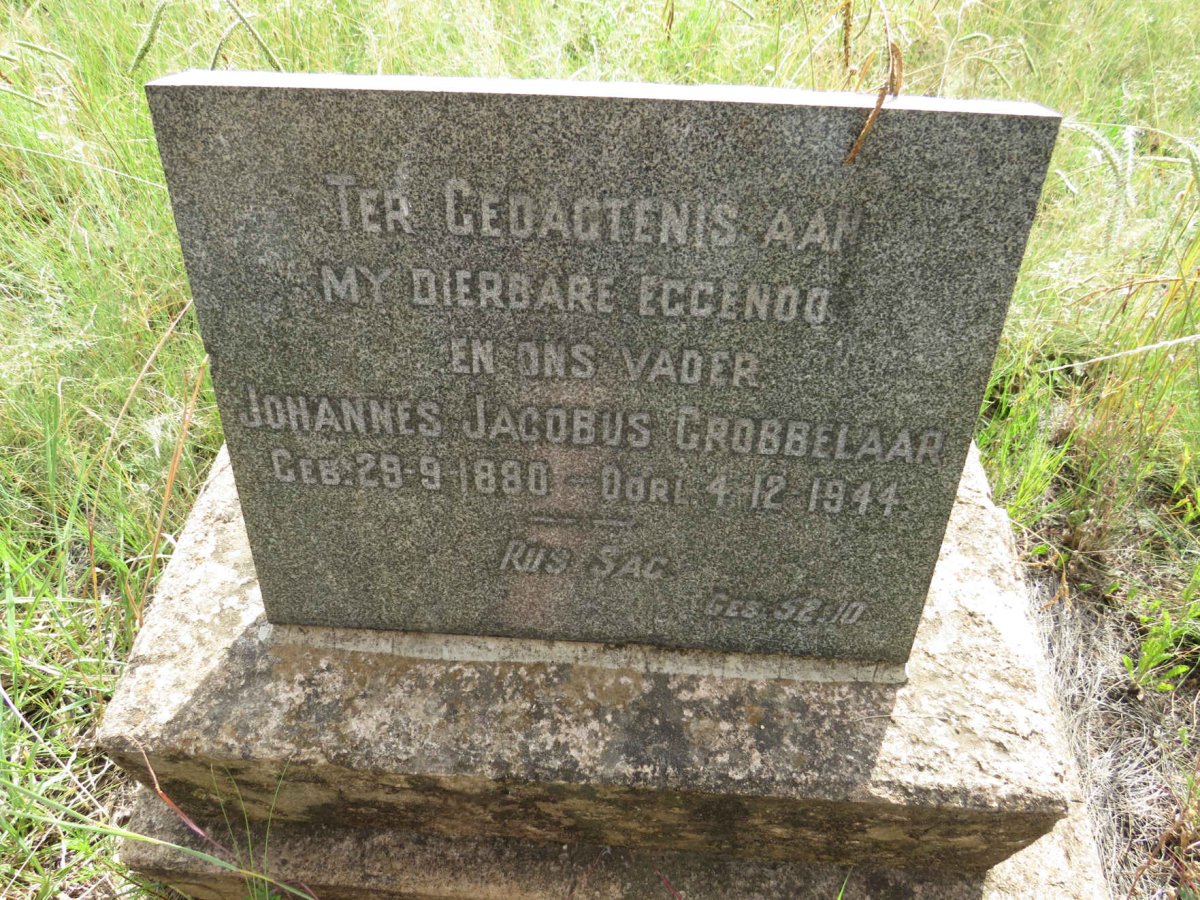 GROBBELAAR Johannes Jacobus 1880-1944