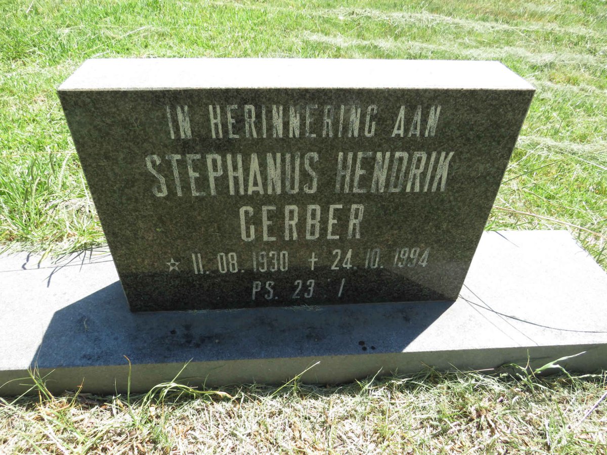 GERBER Stephanus Hendrik 1930-1994