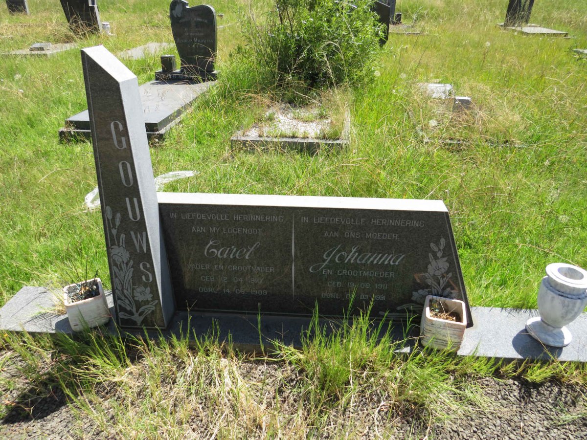 GOUWS Carel 1910-1989 & Johanna 1911-1991