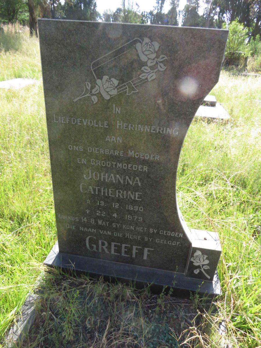 GREEFF Johanna Catherine 1890-1979