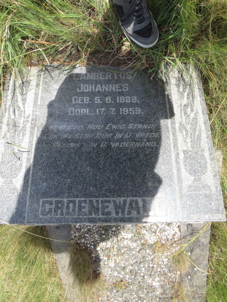 GROENEWALD Lambertus Johannes 1888-1959