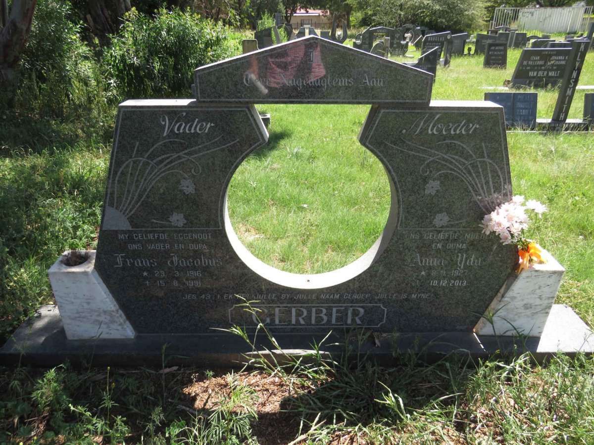 GERBER Frans Jacobus 1916-1991 & Anna Yda 1927-2013