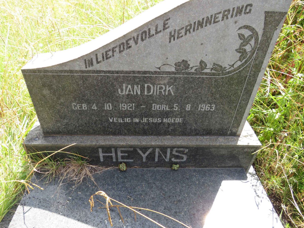 HEYNS Jan Dirk 1921-1963