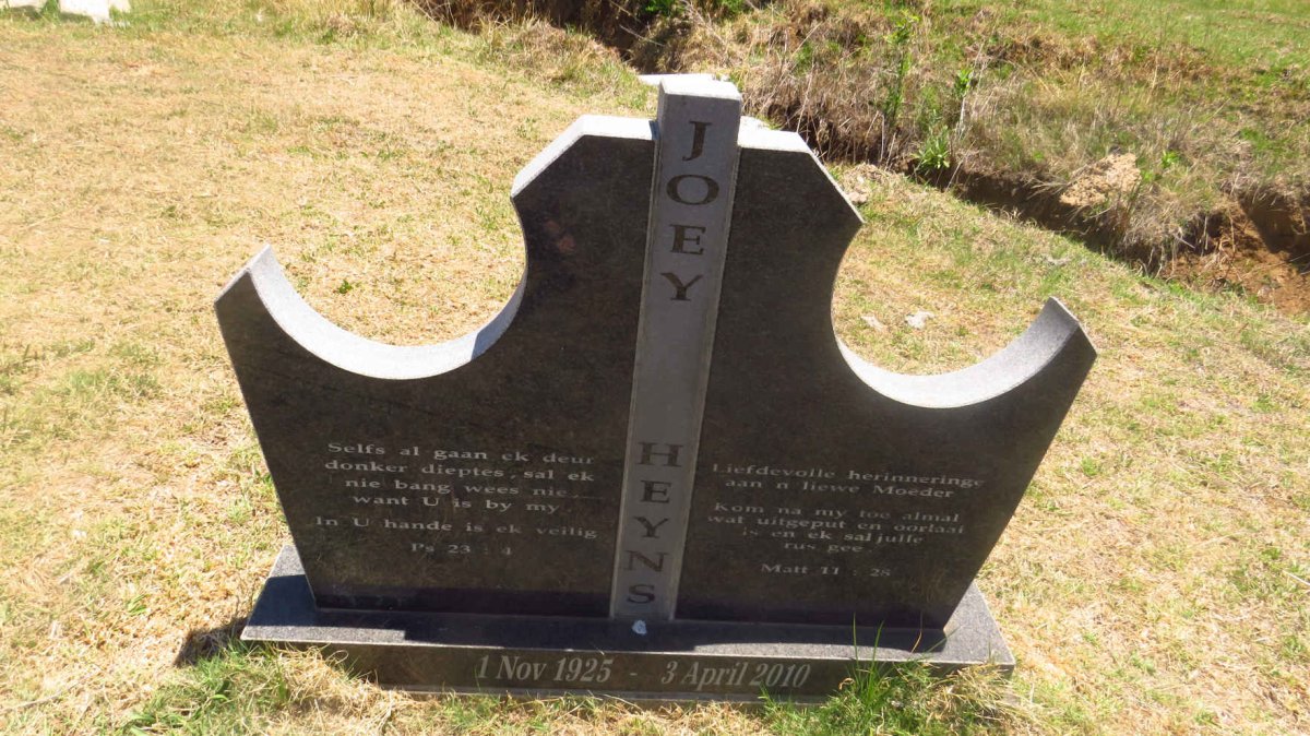 HEYNS Joey 1925-2010
