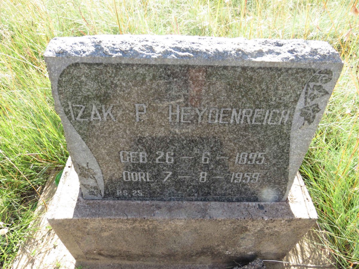 HEYDENREICH Izak P. 1895-1959