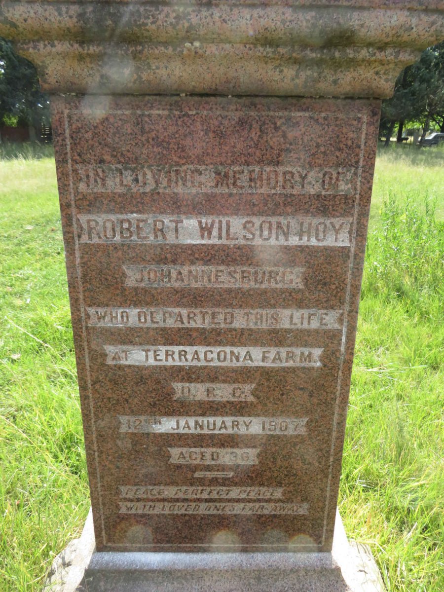 HOY Robert Wilson -1907