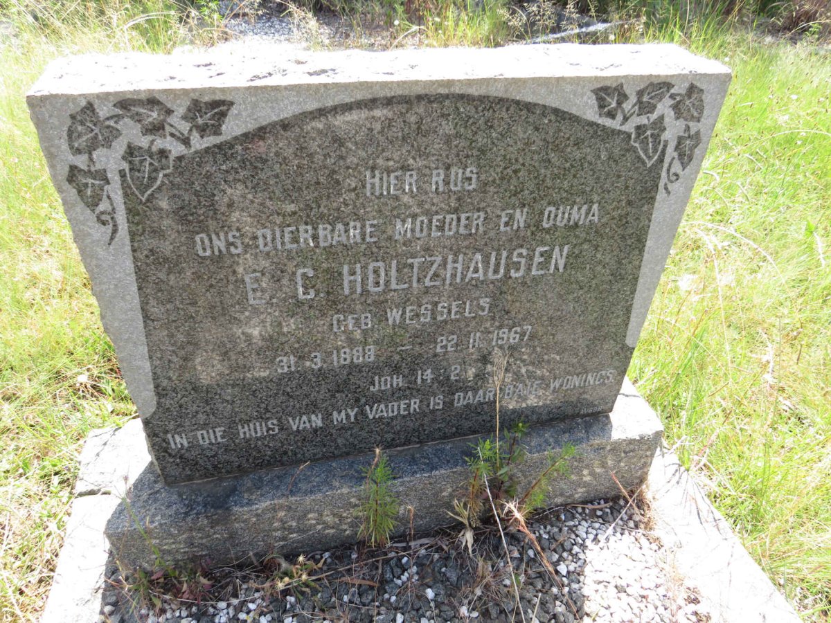 HOLTZHAUSEN E.C. nee WESSELS 1888-1967