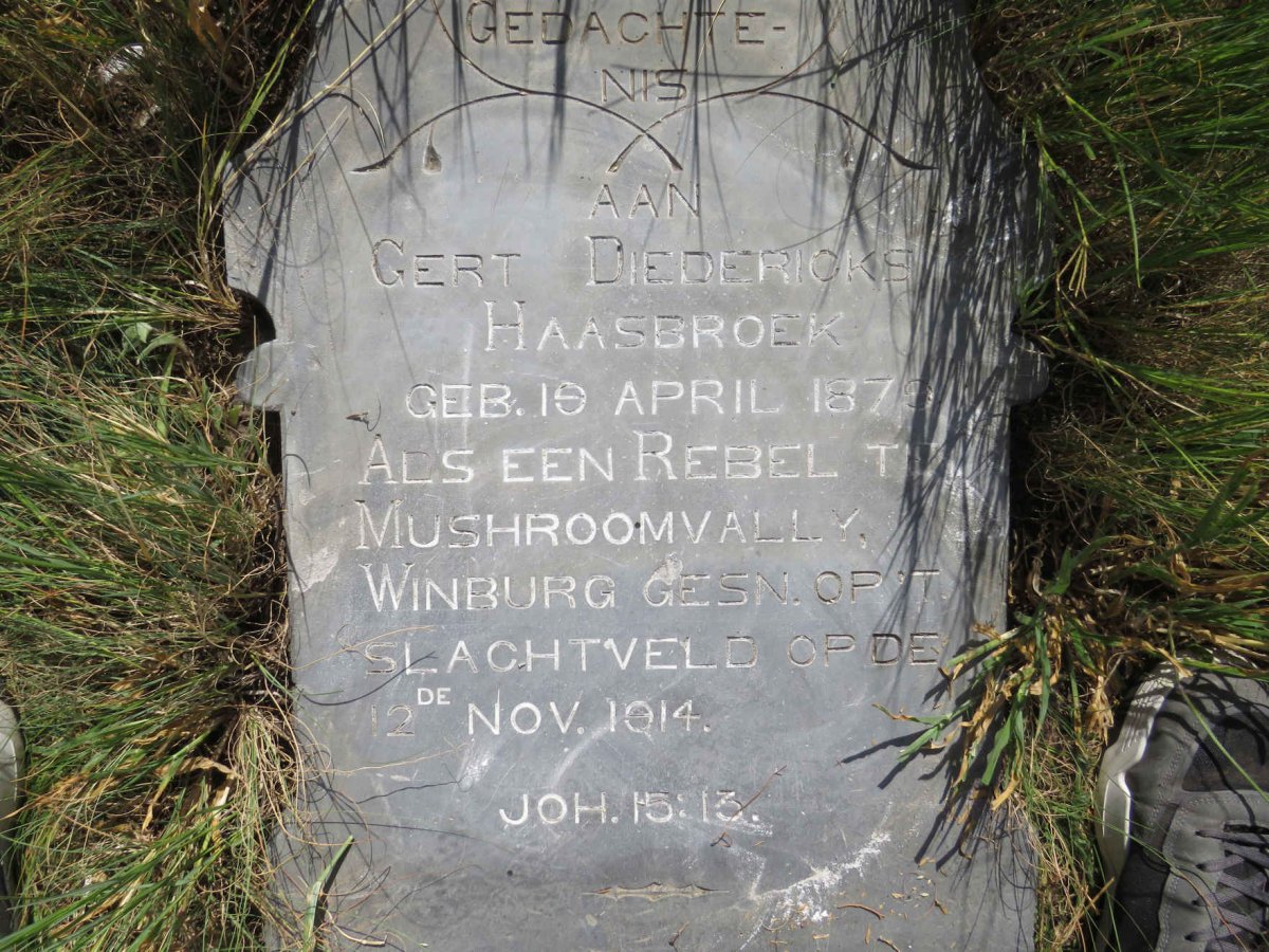 HAASBROEK Gert Diedericks 1879-1914