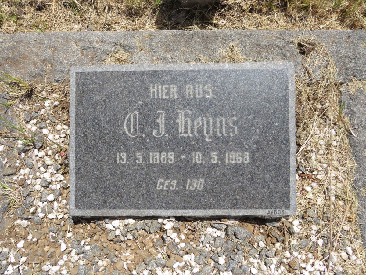 HEYNS N.I. 1889-1968