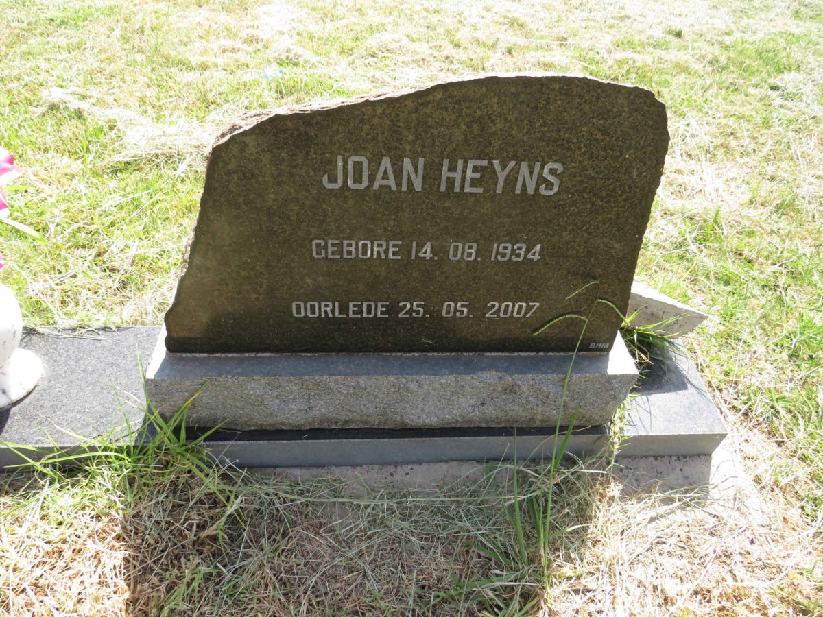 HEYNS Joan 1934-2007