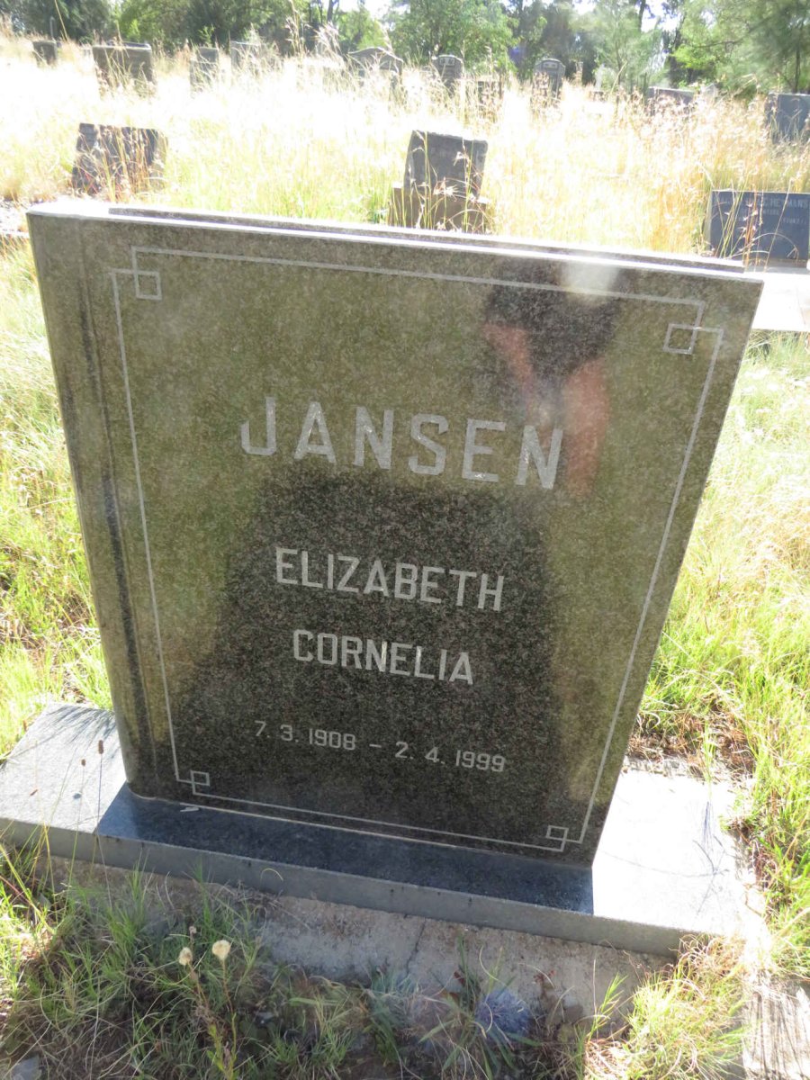 JANSEN Elizabeth Cornelia 1908-1999
