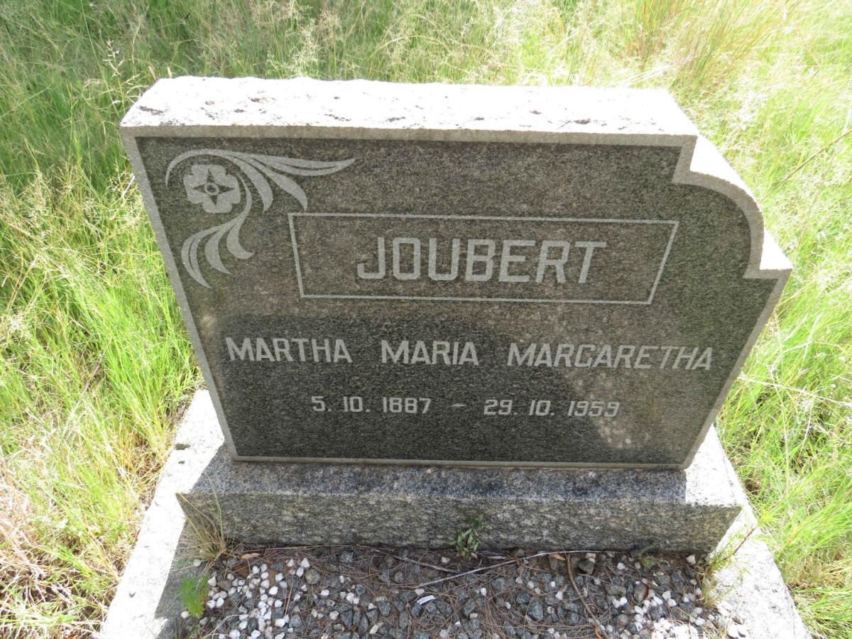 JOUBERT Martha Maria Margaretha 1887-1959