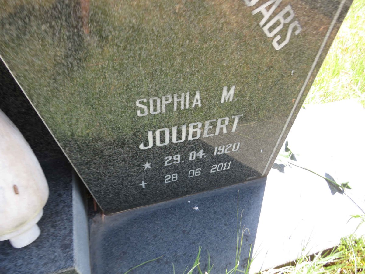 JOUBERT Sophia M. 1920-2011