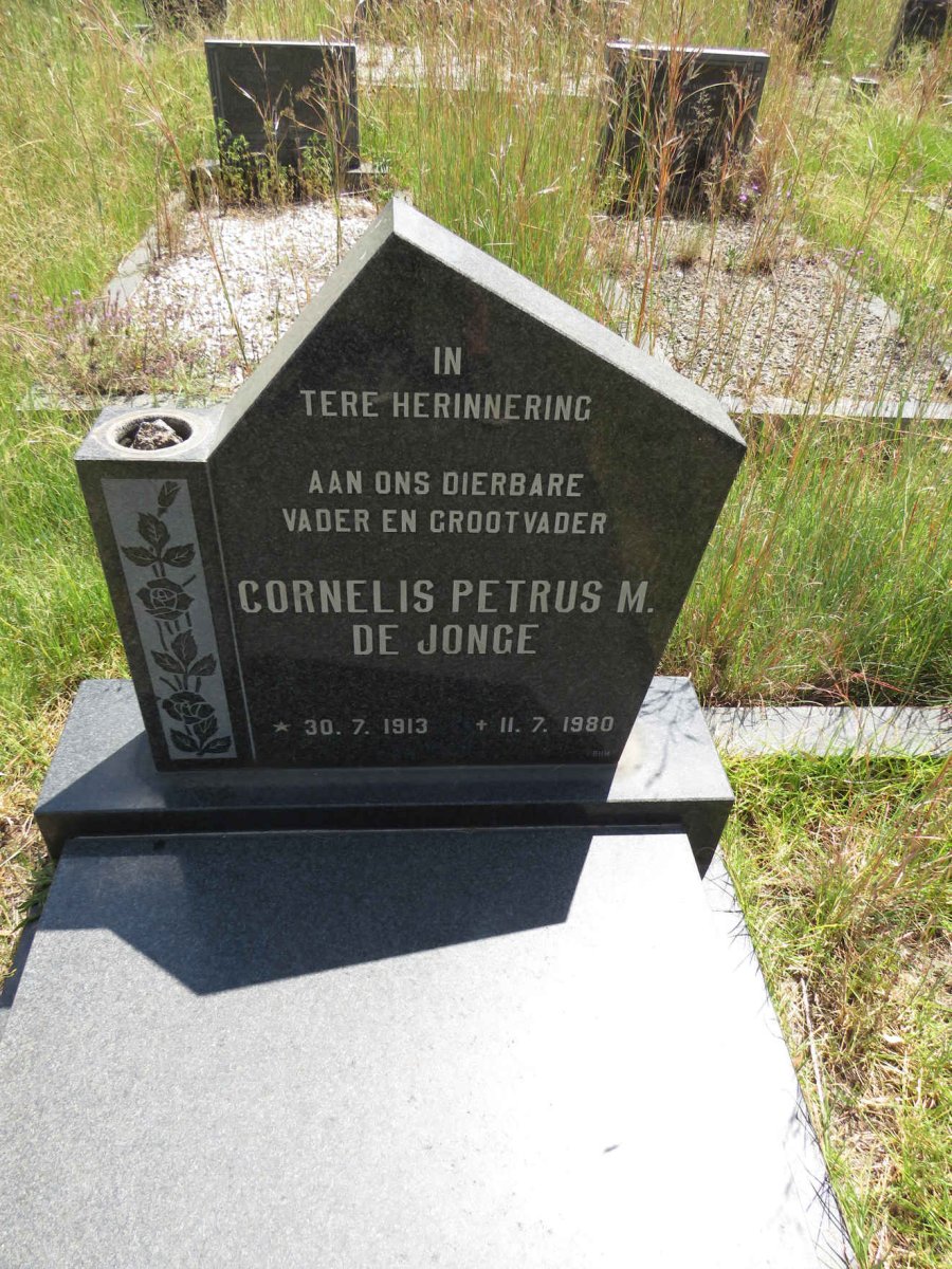 JONGE Cornelis Petrus M., de 1913-1980 & Agatha Catharina BARNARD 1914-1977 _1