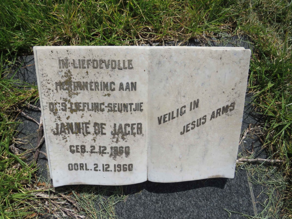 JAGER Jannie, de 1960-1960