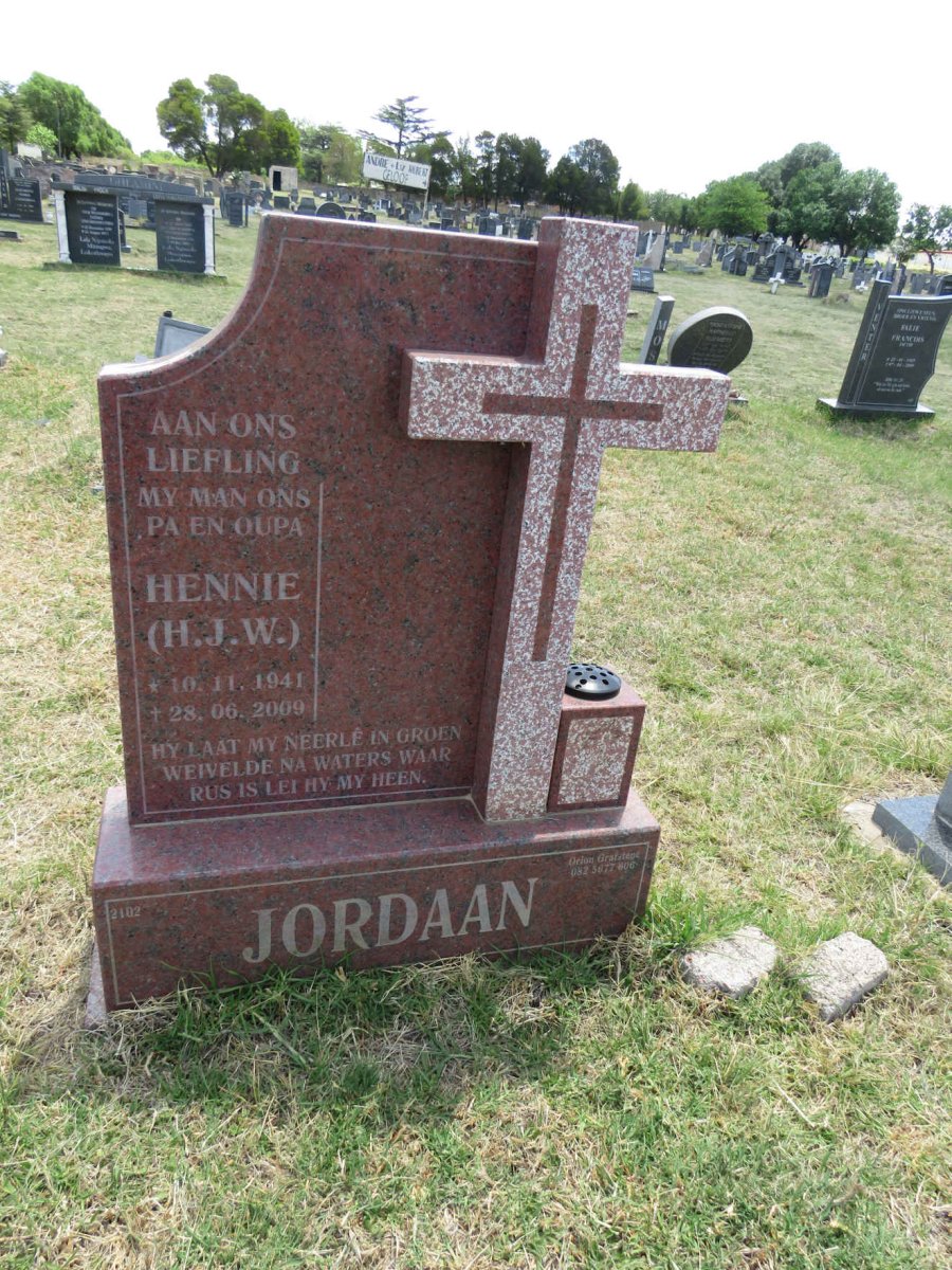 JORDAAN H.J.W. 1941-2009