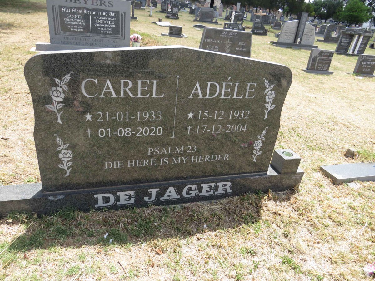 JAGER Carel, de 1933-2020 & Adele 1932-2004