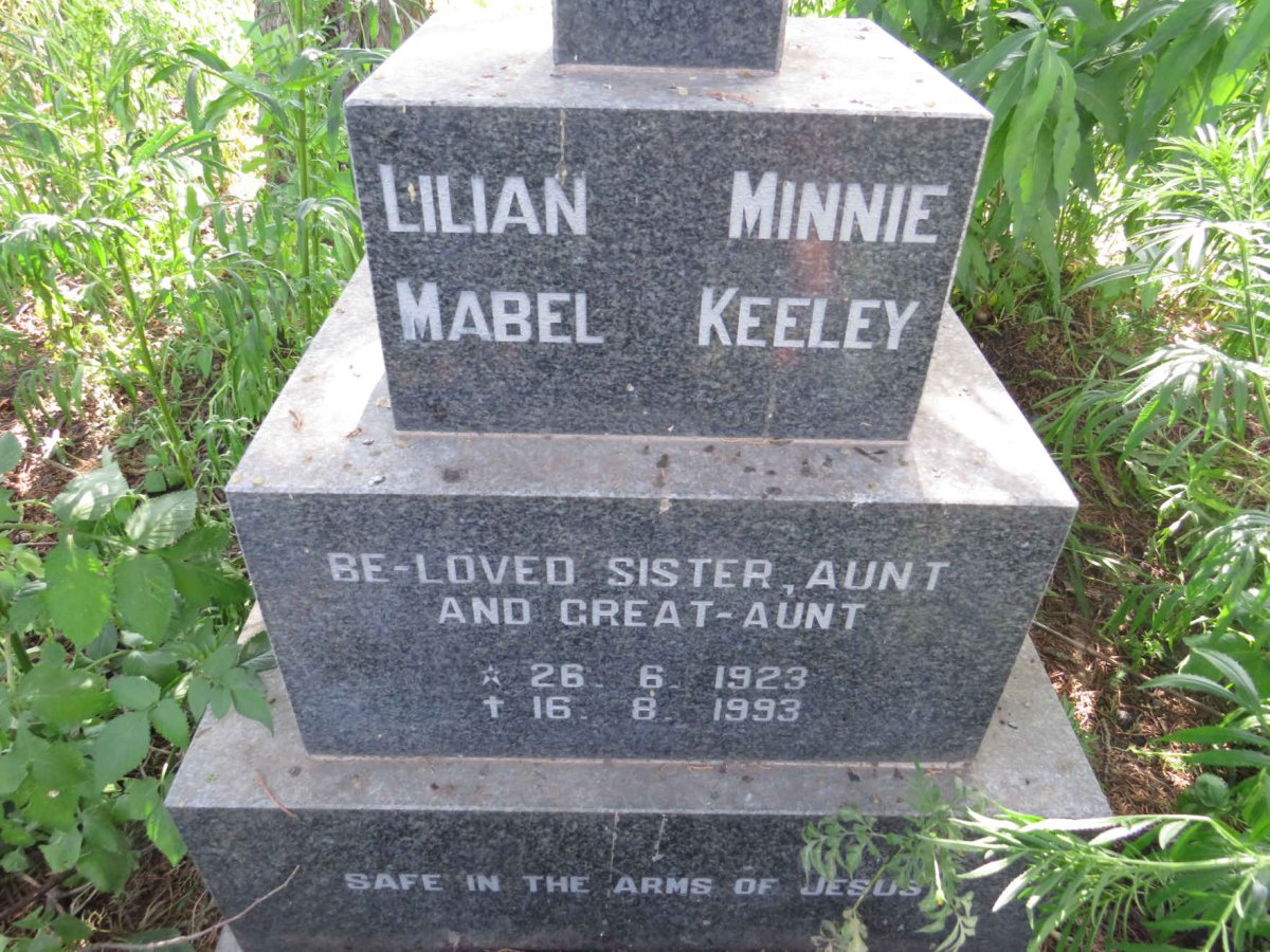 KEELEY Lilian Minnie Mabel 1923-1993