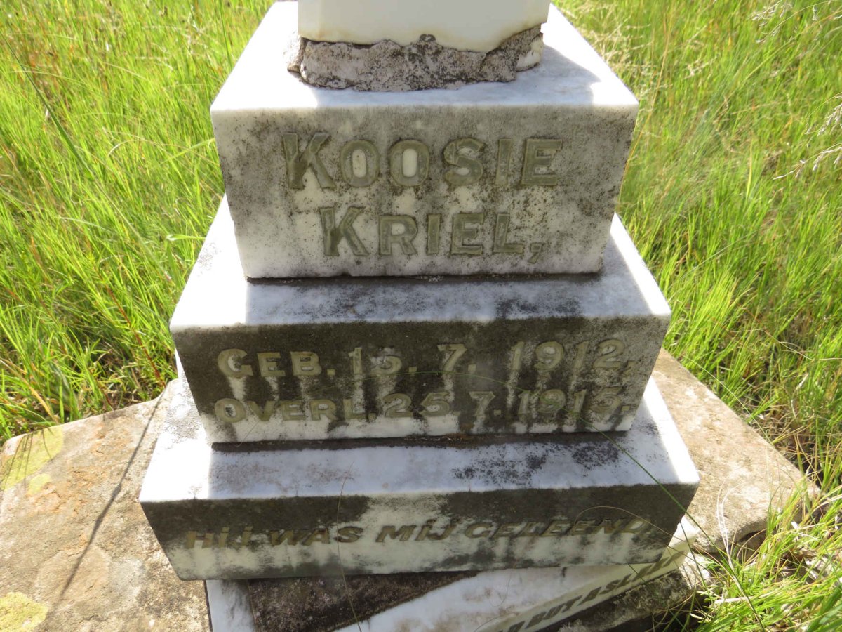 KRIEL Koosie 1912-1915
