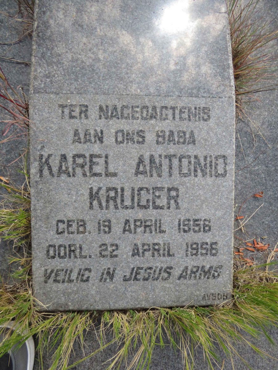 KRUGER Karel Antonio 1956-1956