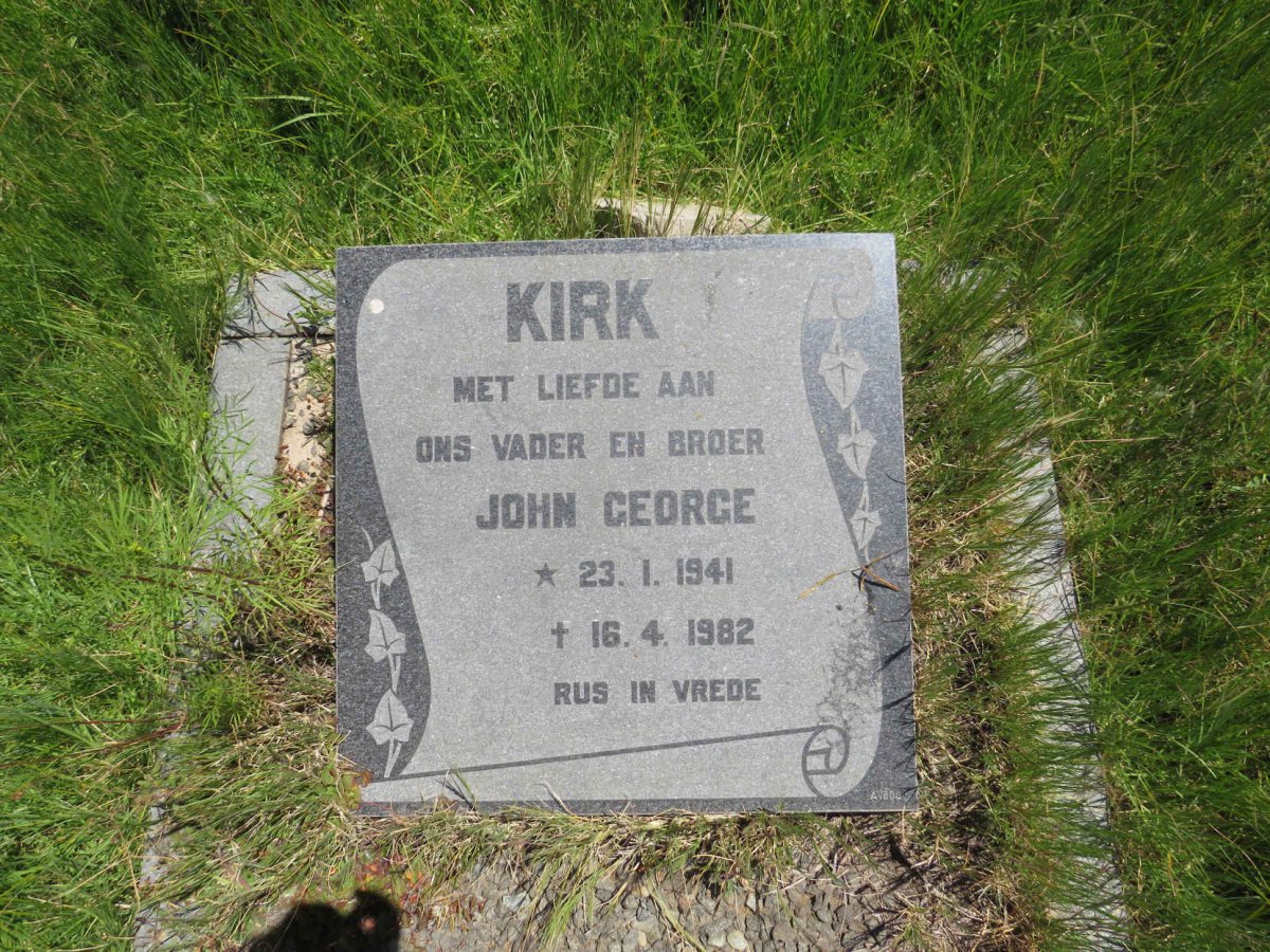 KIRK John George 1941-1982