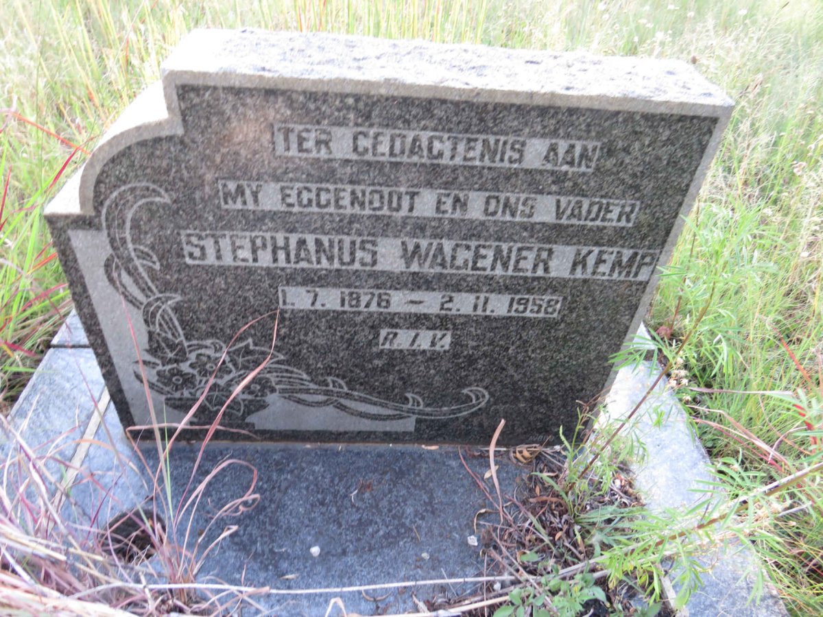 KEMP Stephanus Wagener 1876-1958