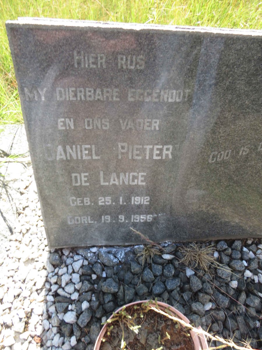 LANGE Daniel Pieter, de 1912-1956