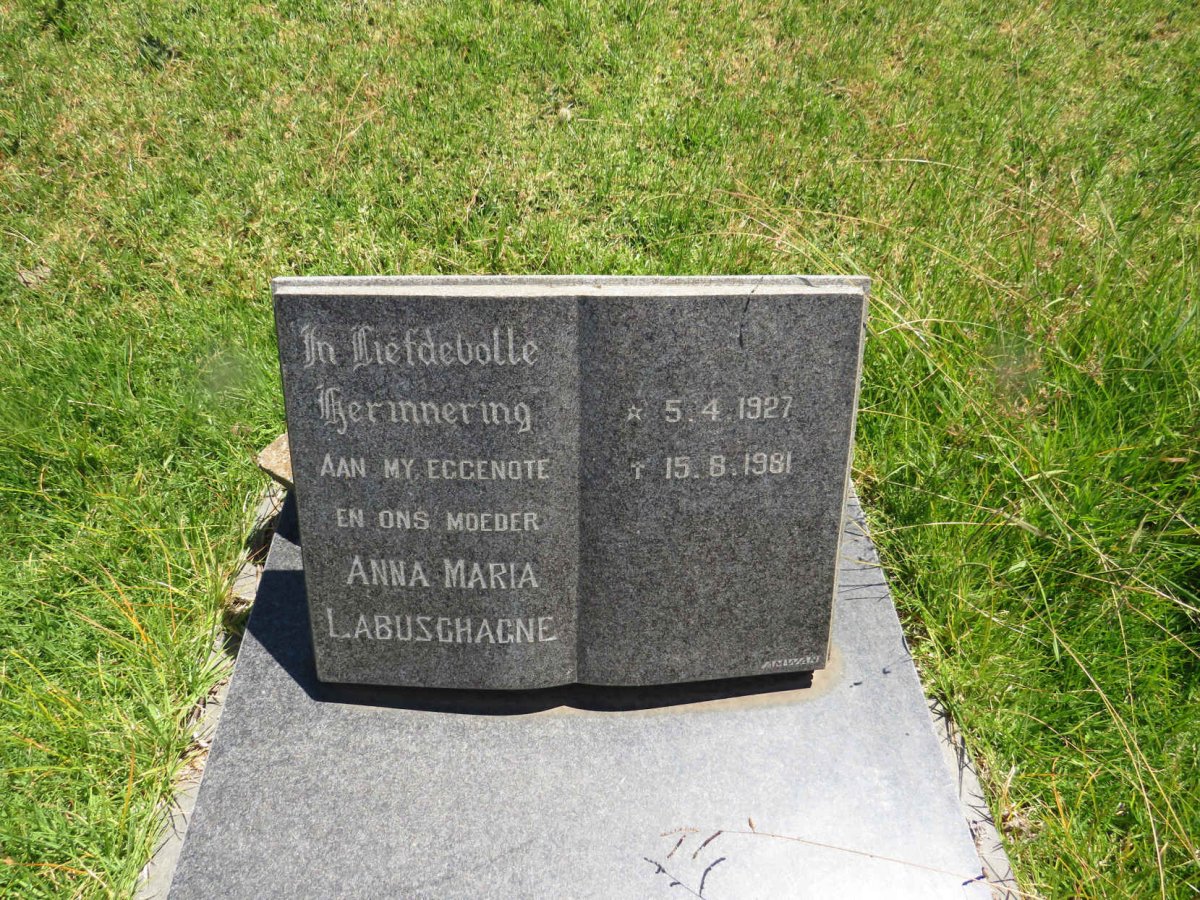 LABUSCHAGNE Anna Maria 1927-1981