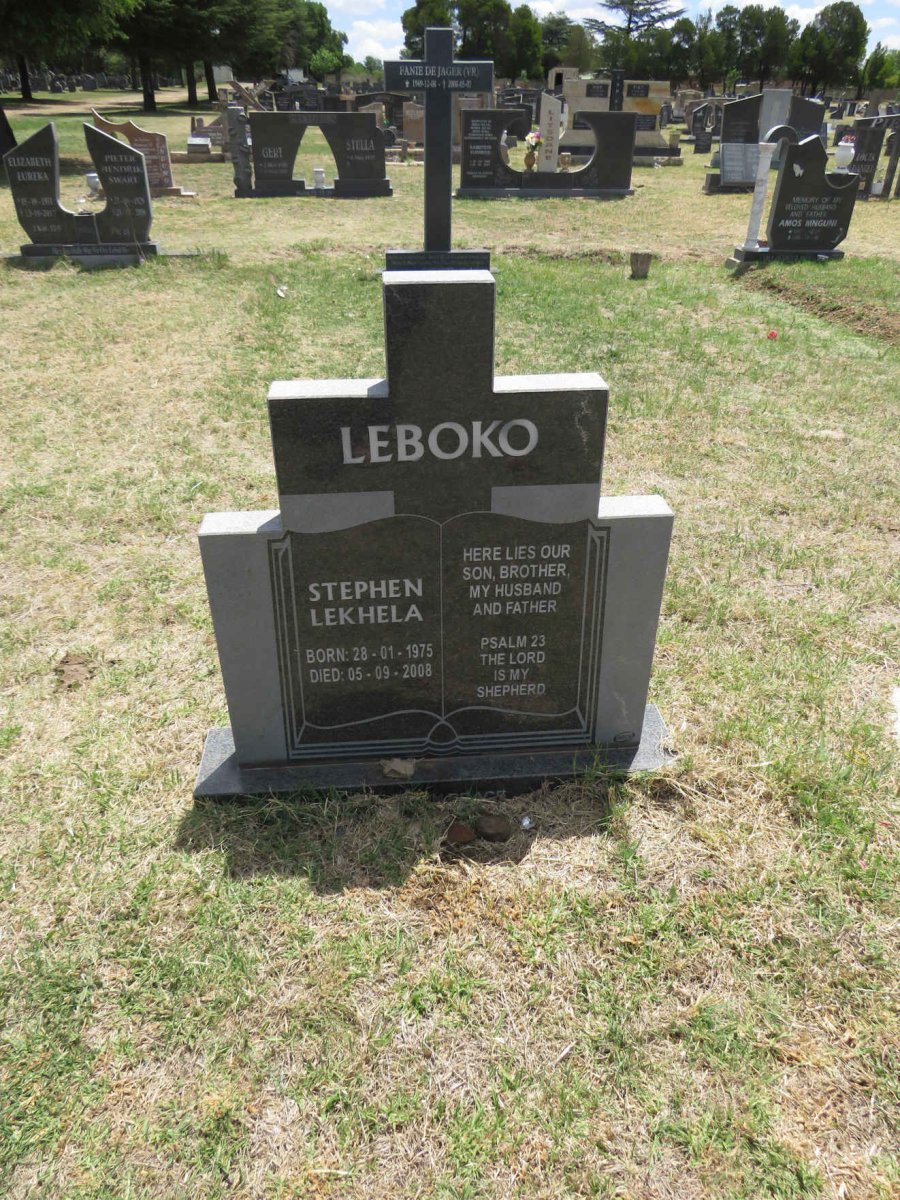 LEBOKO Stephen Lekhela 1975-2008