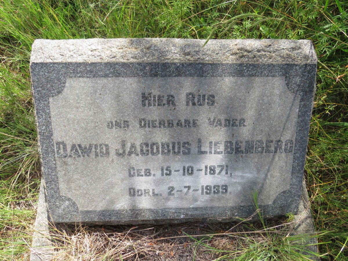 LIEBENBERG Dawid Jacobus 1871-1939