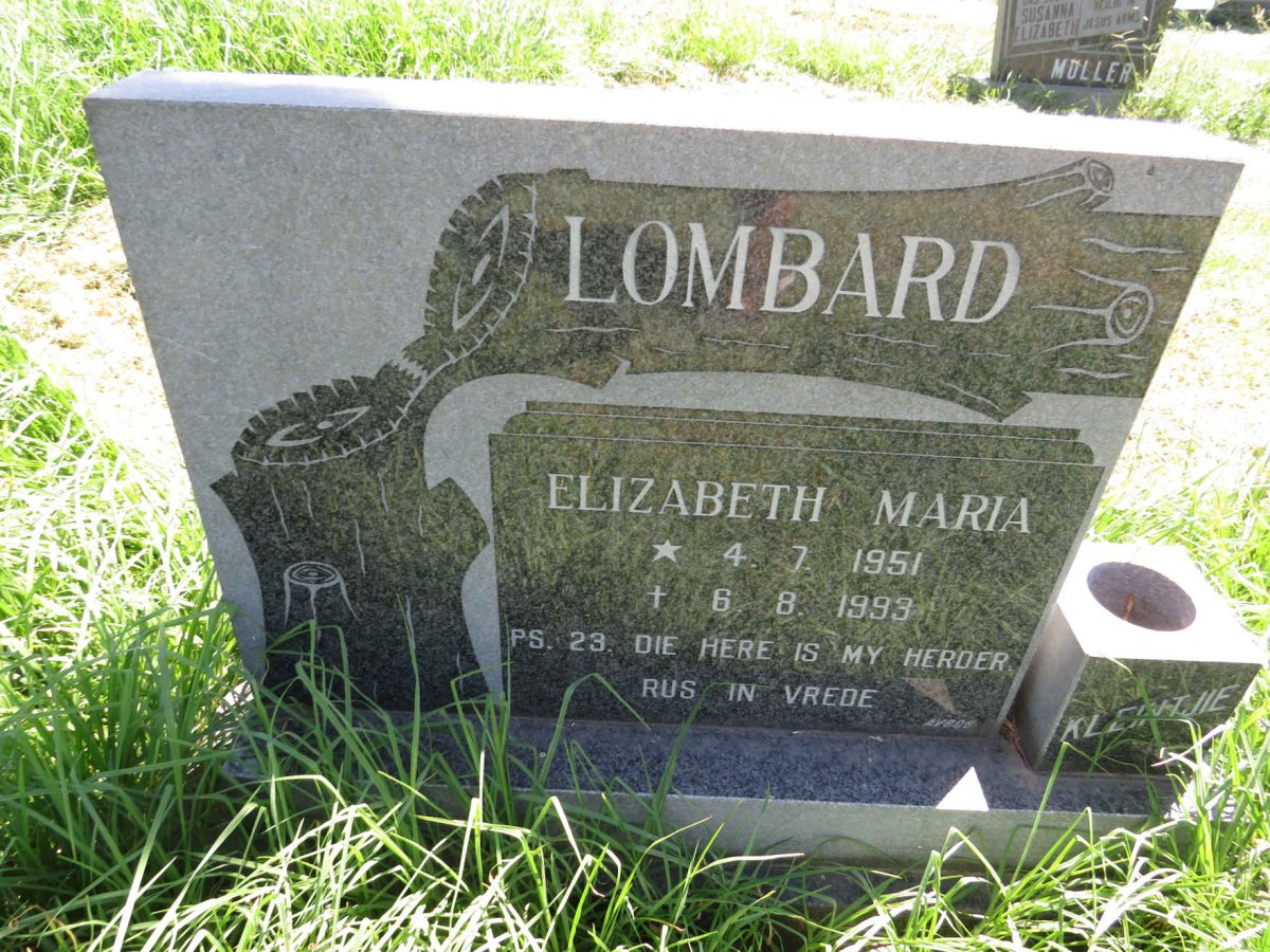 LOMBARD Elizabeth Maria 1951-1993