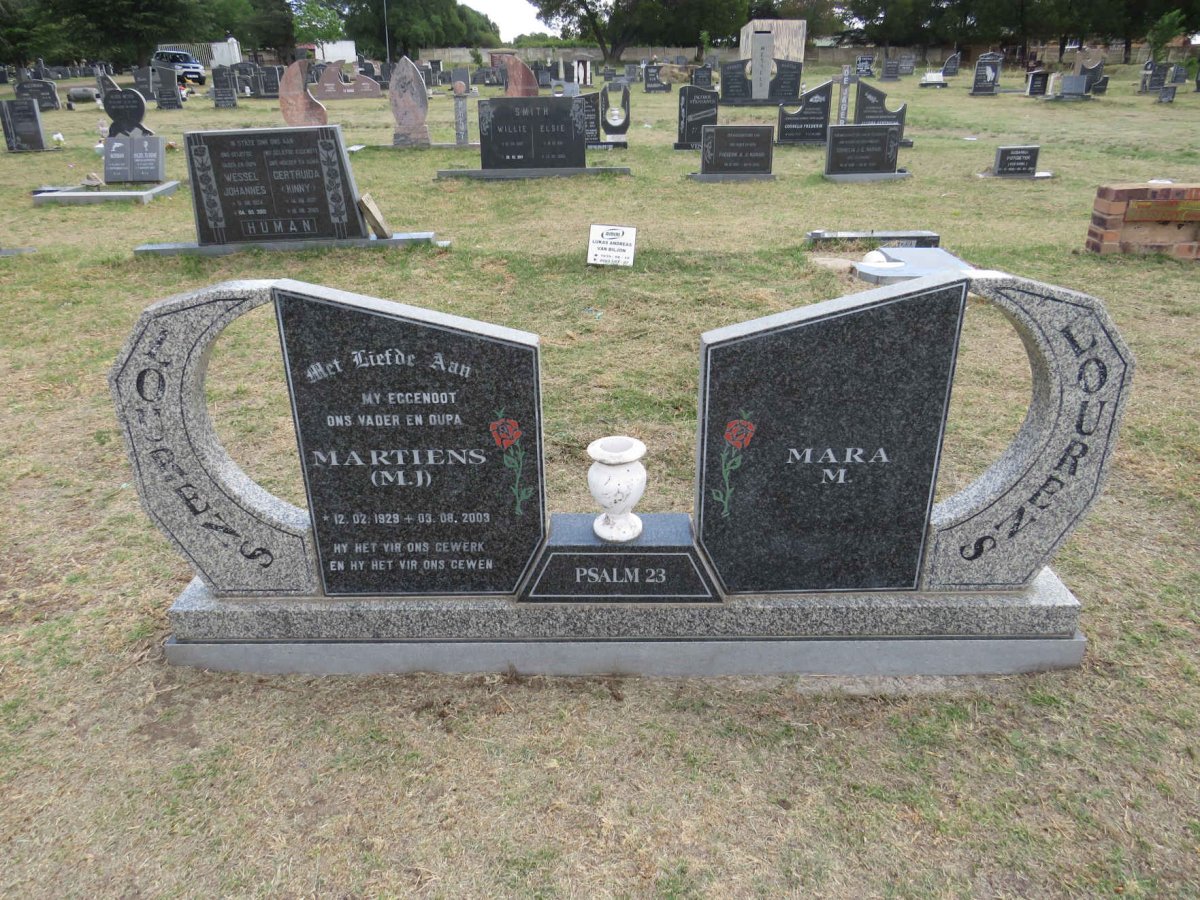 LOURENS M.J. 1929-2003 & Mara M. 