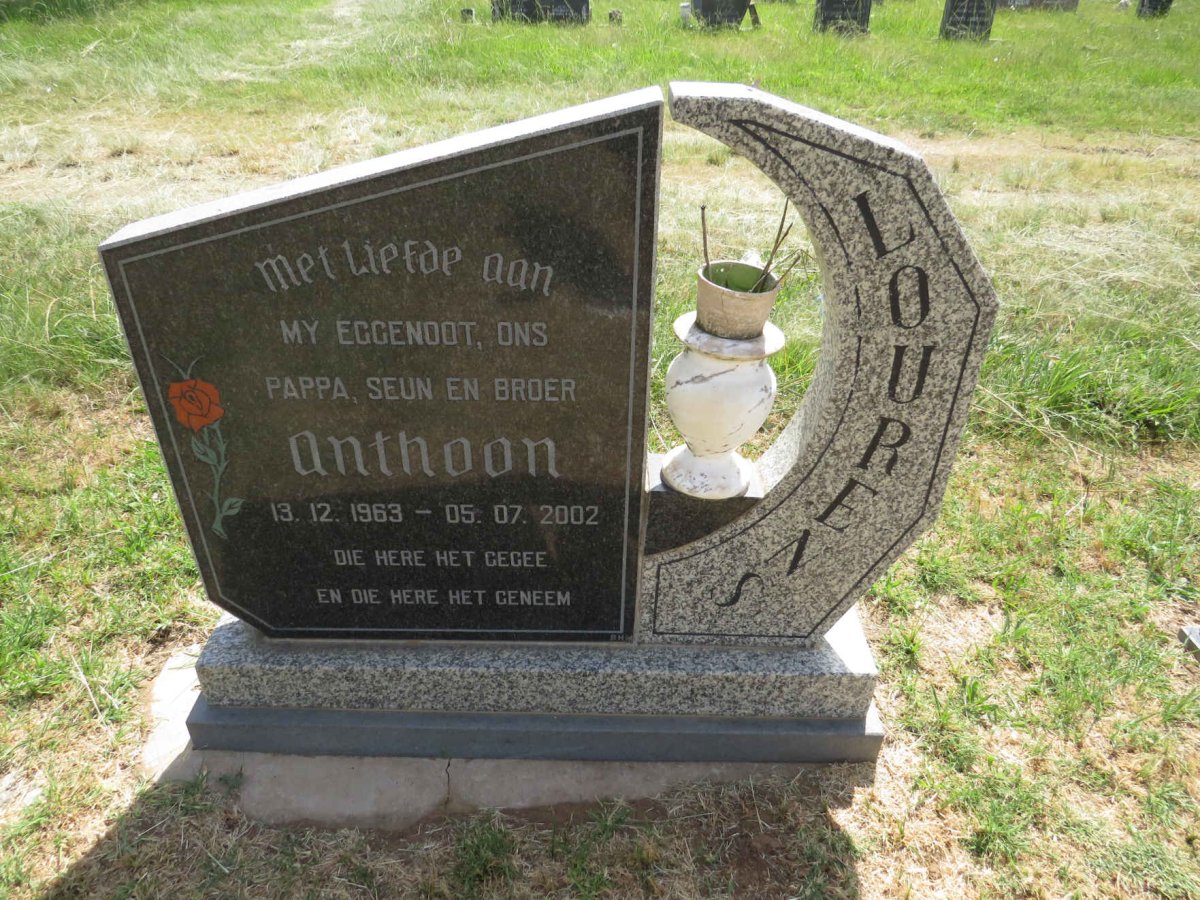 LOURENS Anthoon 1963-2002