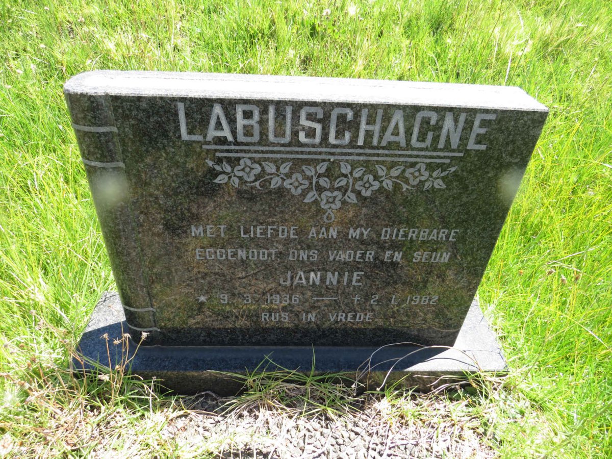 LABUSCHAGNE Jannie 1936-1982