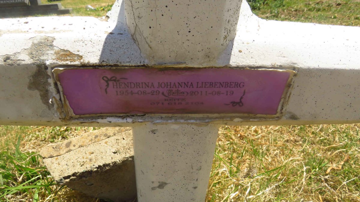 LIEBENBERG Hendrina Johanna 1954-2011