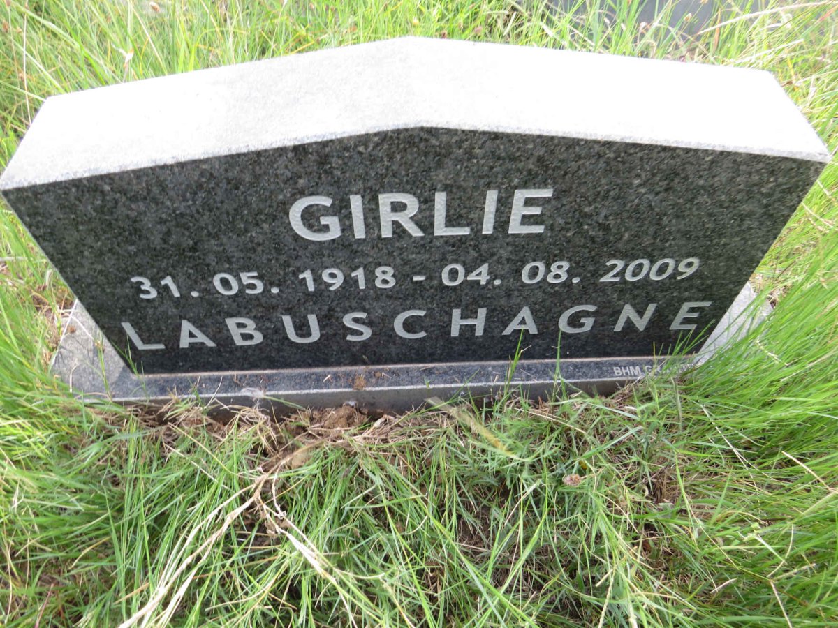 LABUSCHAGNE Girlie 1918-2009