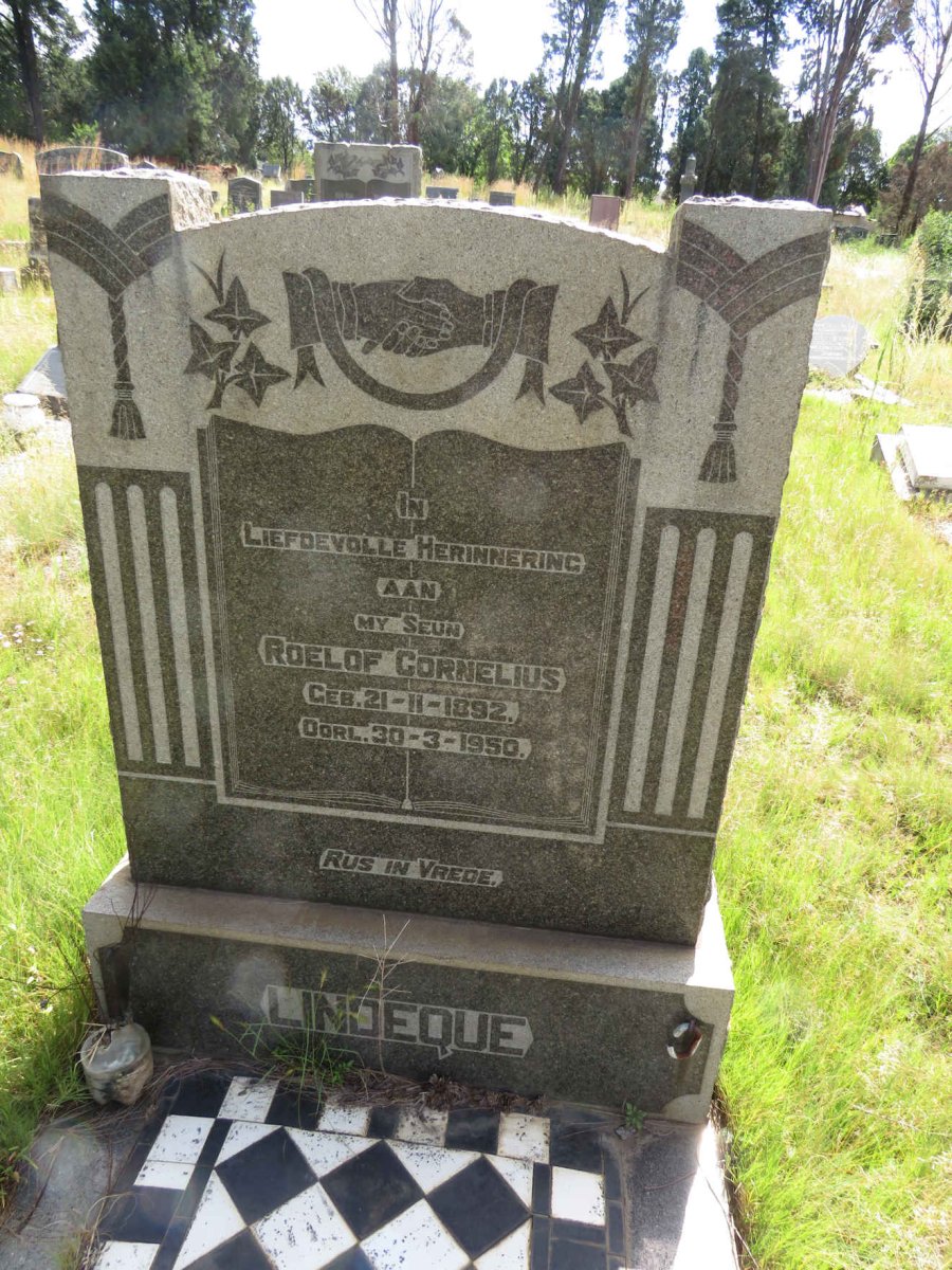 LINDEQUE Roelof Cornelius 1892-1950