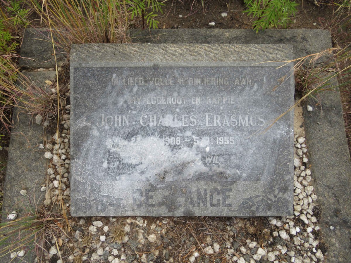 LANGE John Charles Erasmus, de 1908-1955