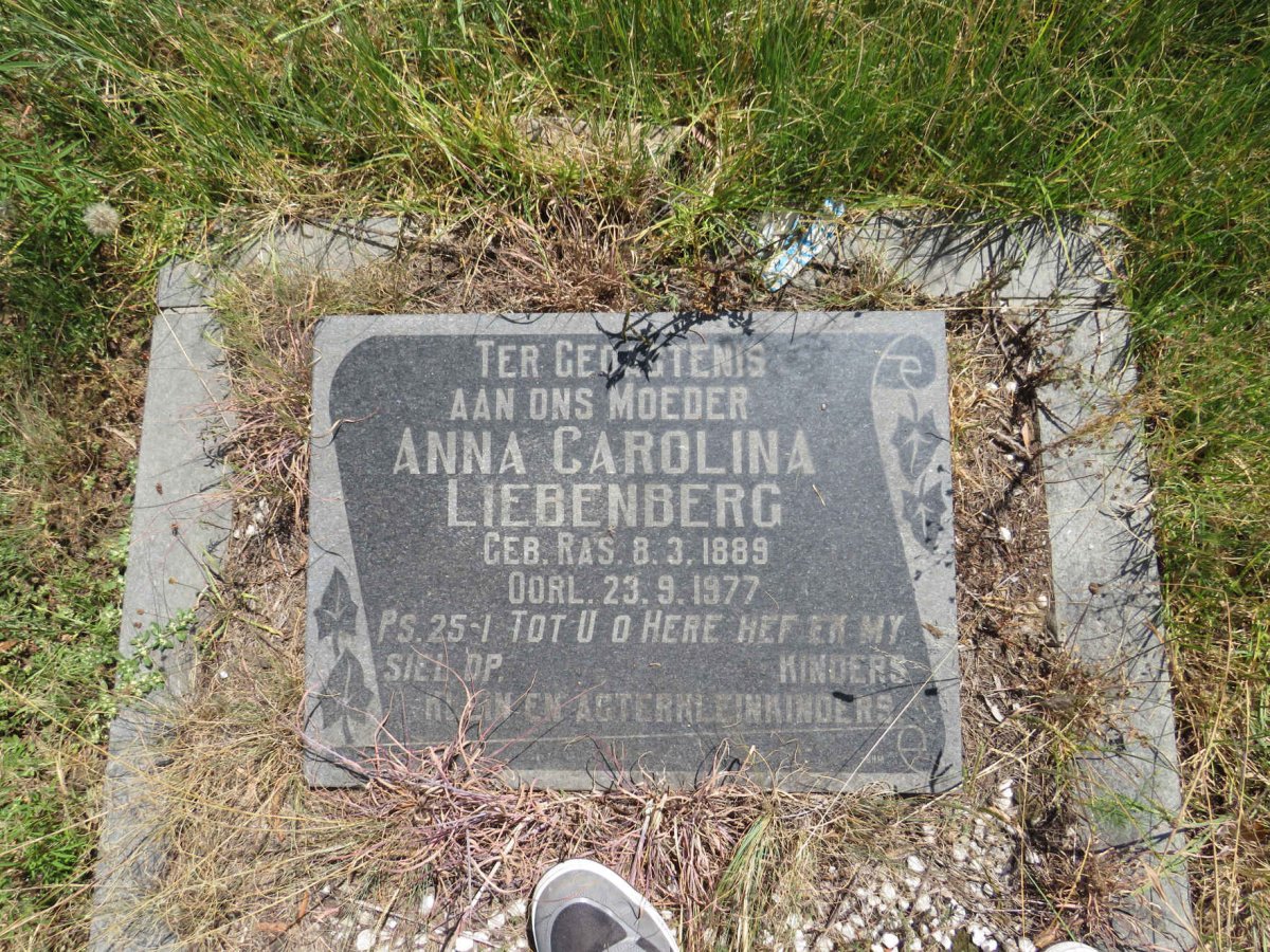 LIEBENBERG Anna Carolina 1889-1977