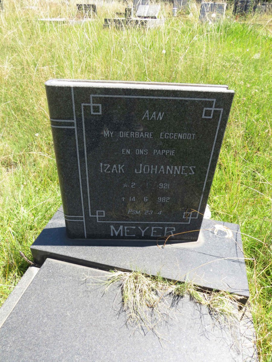 MEYER Izak Johannes 1921-1982