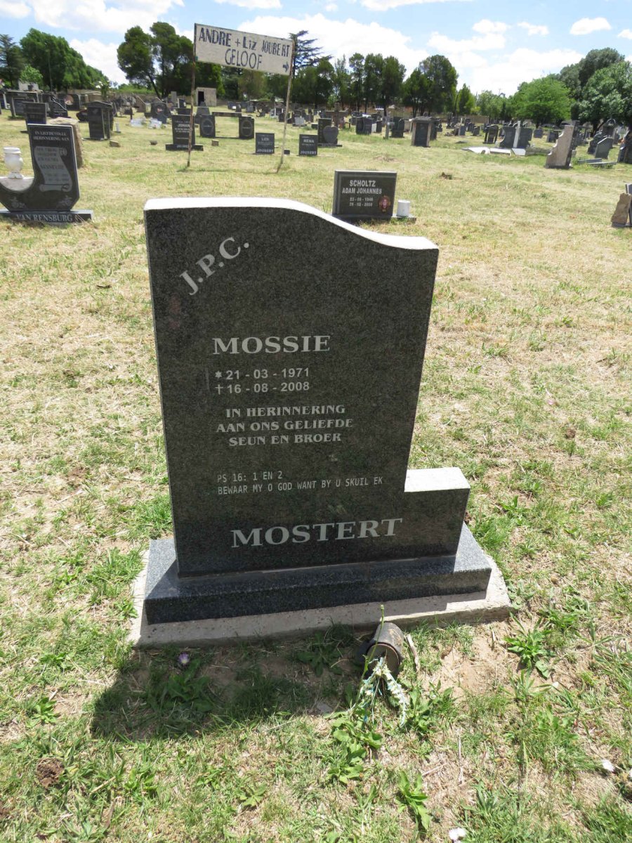 MOSTERT J.P.C. 1971-2008