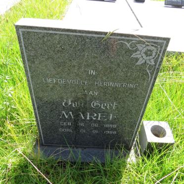 MAREE Jan Gert 1898-1988