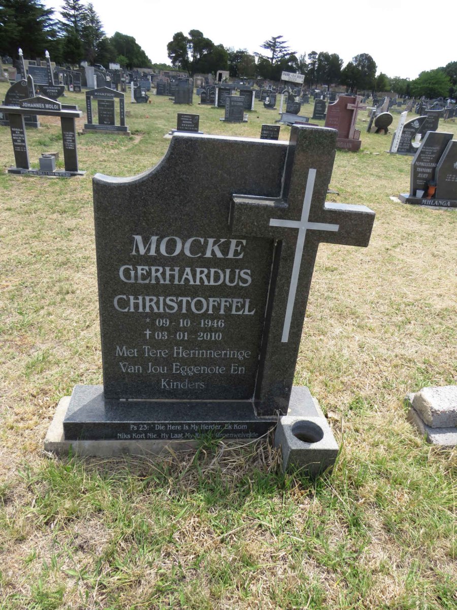 MOCKE Gerhardus Christoffel 1946-2010