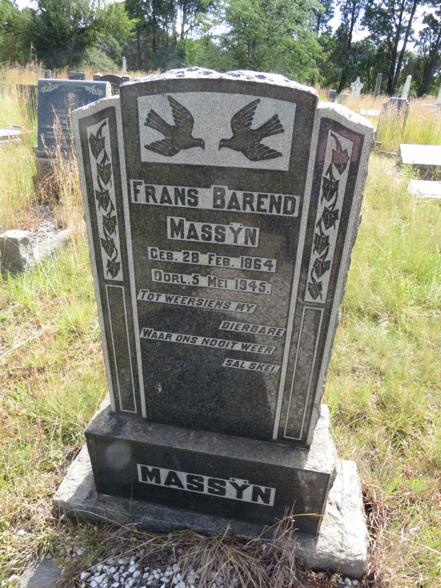 MASSYN Frans Barend 1864-1945
