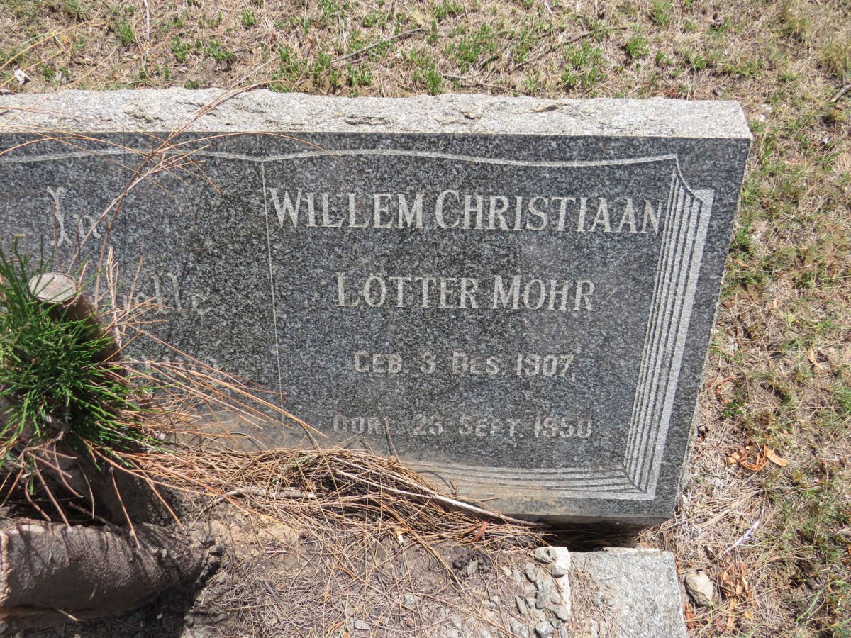 MOHR Willem Christiaan Lotter 1907-1950