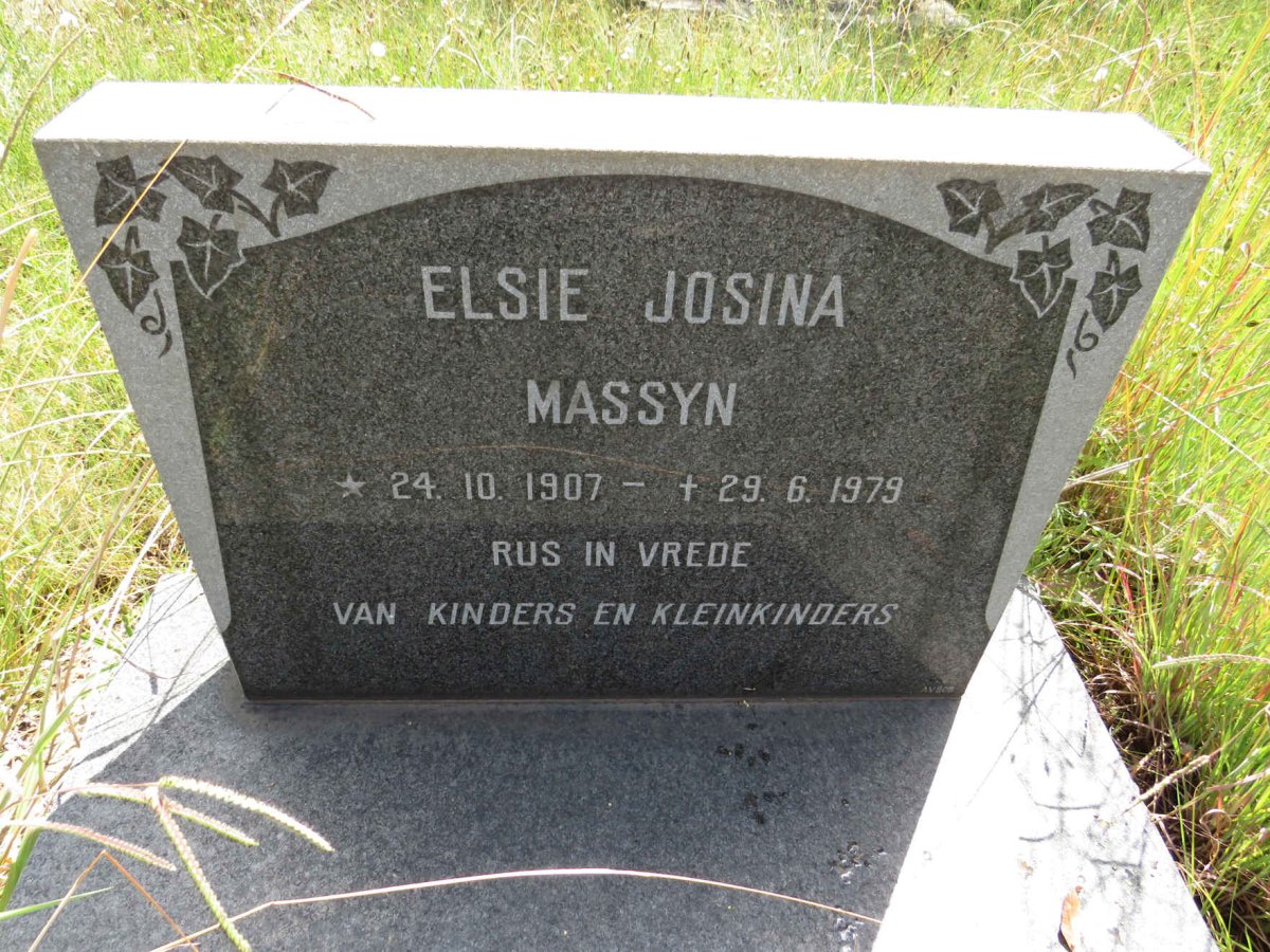 MASSYN Elsie Josina 1907-1979