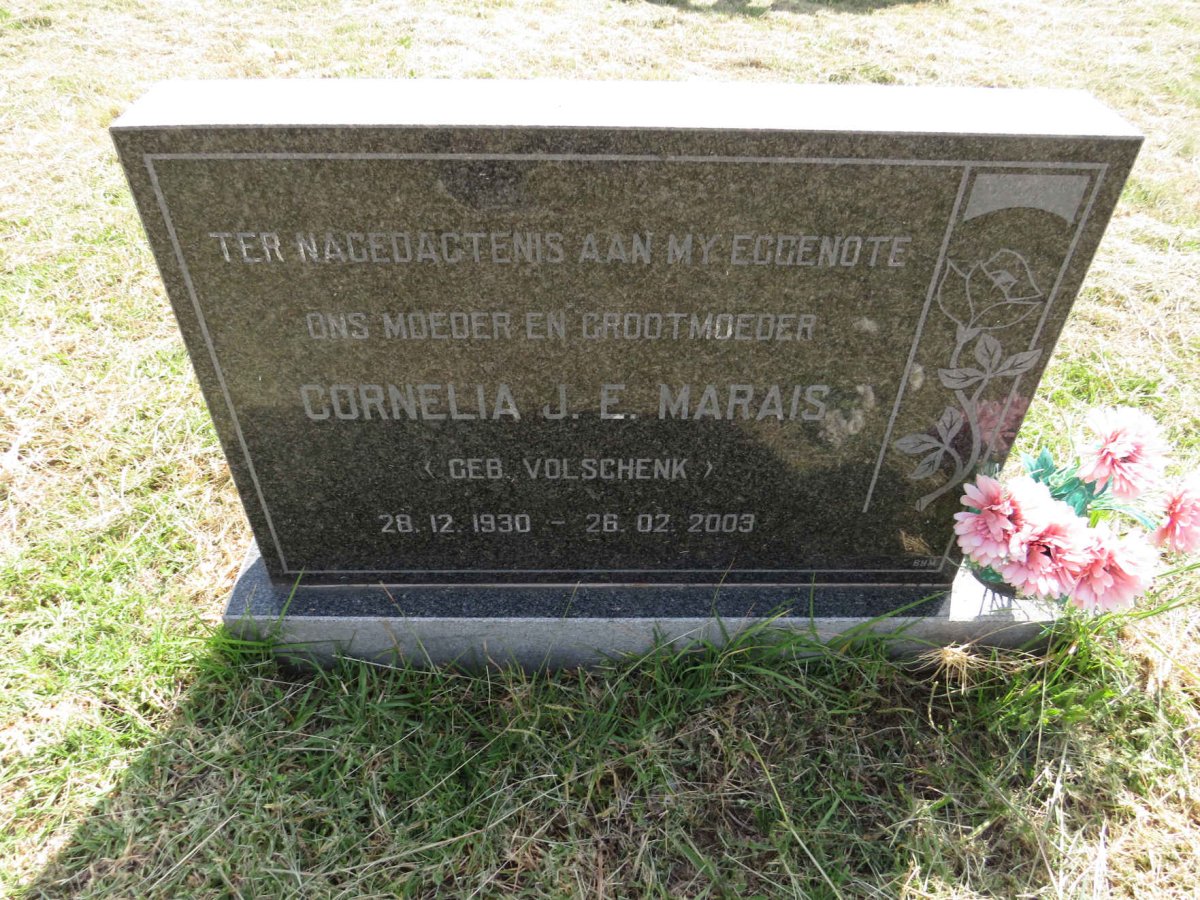 MARAIS Cornelia J.E. nee VOLSCHENK 1930-2003